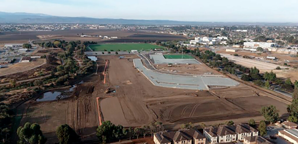 Salinas Regional Soccer Complex field construction