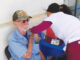 Man gets flu shot at Salinas Valley Health flu clinic