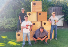 Gonzales Scout builds owl boxes to address rodent problem at wastewater facility Owl boxes