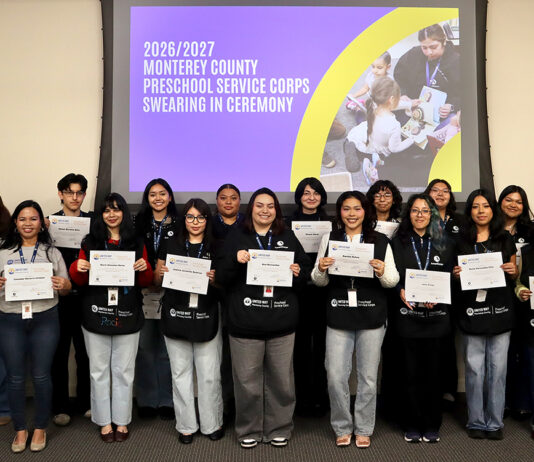 AmeriCorps members begin preschool service in Greenfield, Salinas Preschool Service Corps