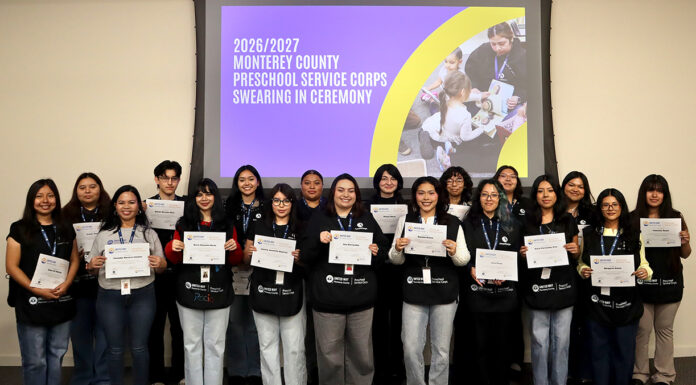 AmeriCorps members begin preschool service in Greenfield, Salinas Preschool Service Corps